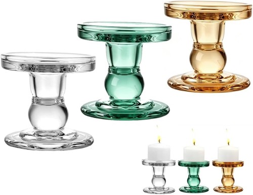 Kerzenständer glas groß - kerzenständer,