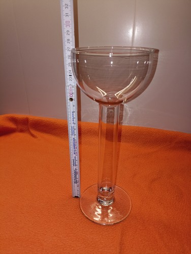 Glas kerzenständer 27cm hoch - 27cm,