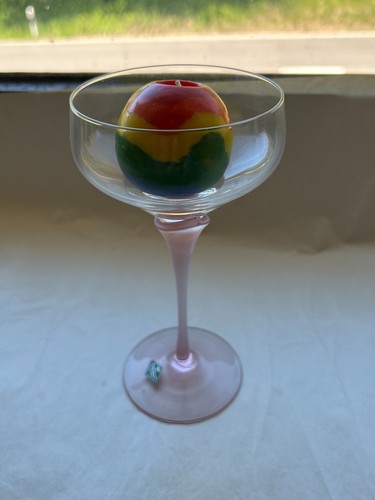 Kerzenvase aus buntglas cm - kerzenvase,