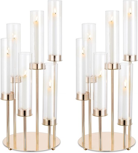 Kerzenständer gold armig - kerzenständer, 6-armig