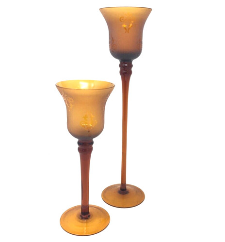 Stück glas kerzenständer - stück,