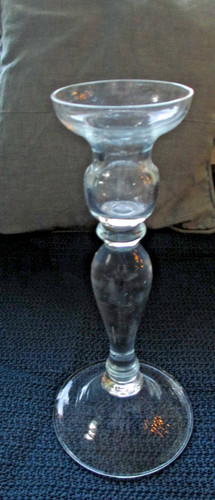 Kerzenständer aus glas 23cm - aus, glas,