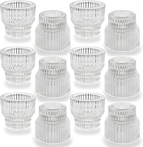 Kerzenständer glas set - kerzenständer, 12