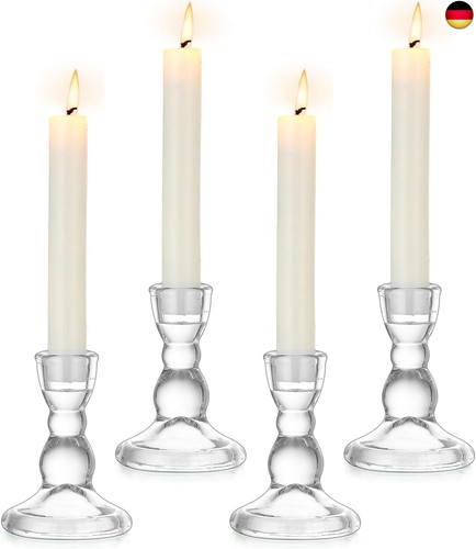 Glas kerzenhalter stabkerze 4 - glas, stabkerze:
